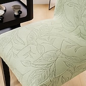voordelige Hoes voor eetkamerstoel-4/6 stuks eetkamerstoelhoezen planten jacquardhoezen