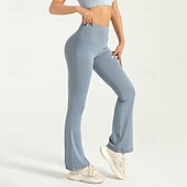 economico Leggings e collant da yoga-Per donna Pantaloni da yoga Leggings da yoga Controllo addominale Sollevamento glutei Vita Alta Yoga Allenamento in Palestra Pilates Collant Nero Blu Reale Grigio scuro Spandex Autunno Gli sport