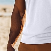 cheap Tank Tops-Men&#039;s Tank Top Vest Top Sleeveless Shirt Muscle Shirt Sleeveless Crew Neck Summer Coconut Tree Sports Fashion Comfortable Print Casual Beach Black White Green Top Tee for Men