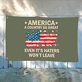 ieftine Steaguri de grădină, banner-Steag patriotic 4 iulie Exterior Interior cu gromete Ziua Independenței Decoruri pentru curte și grădină americană Banner semn de sărbătoare