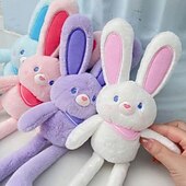 economico Decorazioni pasquali-regalo di pasqua per bambini peluche coniglio che si solleva, giocattoli coniglietto pasquale che si solleva, portachiavi coniglio divertente con design elastico e interattivo, ciondolo coniglio che