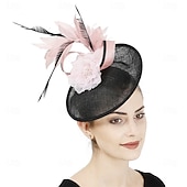 preiswerte Faszinator-Kopfstück Federn Sinamay Hochzeit Abendgesellschaft Elegant Hochzeit Mit Feder Kopfschmuck Kopfbedeckung