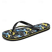 cheap Vacation Sandals-Men&#039;s Camouflage Flip-Flops with Durable Rubber Sole - Perfect for Outdoor and Beach Activities