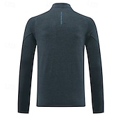 cheap Basic T shirts-Men&#039;s T Shirt Tee Tee Top Long Sleeve Shirt Long Sleeve Stand Collar Spring &amp;  Fall Plain Fashion Designer Basic Quarter Zip Vacation Street Going out Dark Gray Black Light Green Top Tee for Men
