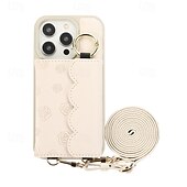 Недорогие Чехлы для iPhone-телефон Кейс для Назначение Айфон 15 Про Макс Плюс iPhone 14 13 12 11 Pro Max Plus Кейс на заднюю панель со стендом с ремешком Разъем для карты Ретро ТПУ Кожа PU