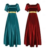 preiswerte Kleid-Retro Vintage Viktorianisch Mittelalterlich Kleid Ballkleid Kleid im Regency-Stil Prinzessin Kostüm Damen Maskerade Alltagskleidung Erwachsene Kleid