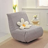 Χαμηλού Κόστους Futon καναπέ κάλυψη-1 τμχ ελαστικό κάλυμμα καναπέ δαπέδου χωρίς μπράτσο κάλυμμα δαπέδου τεμπέλης για χαλάρωση καναπέ κάλυμμα απλωμένο μονό κάλυμμα μαξιλαριού καναπέ για σαλόνι σπιτιού