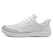billiga Vardagssneakers-barfota vardagssneakers för män - modern svart, andningsbar mesh, komfortsula - lämplig för dagligt bruk och lätta sporter