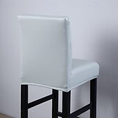 cheap Chair Cover-Waterproof Club Chair Cover Swivel Chair Cover Stretch Fabric Small Size Short Back Seat Cover Barstool Home Decor