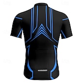 abordables Maillots pour hommes-Homme Maillot Velo Cyclisme Manche Courte Cyclisme Tee-shirt Maillot avec 3 poches arrière VTT Vélo tout terrain Respirable Séchage rapide Conception anatomique Mèche Jaune Rouge Bleu Des sports