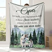 billige Tepper og pledd-morsdagsteppe, et brev til mor, morsdagsgave myk og koselig, perfekt gave til mor, blomster- eller hjertedesign, varm og behagelig