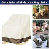 Χαμηλού Κόστους Κάλυμμα Καναπέ-Έπιπλα εξωτερικού χώρου κήπου καλύμματα κουνιστή καρέκλας βεράντας, αδιάβροχα καλύμματα κουνιστή καρέκλας αυγών βεράντας, περιστρεφόμενο κάλυμμα καρέκλας, ταιριάζει ως βαθύ κάλυμμα καθίσματος σαλονιού