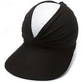 cheap Home Hats-Sun Hats for Women UV Protection Sun Visor Wide Brim Summer Hats with Ponytail