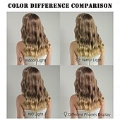levne Syntetické trendy paruky-Syntetické paruky Loose Curl Velké vlny Vrstvený střih Hluboké rozdělení na stroji Paruka 20&quot; A1 Umělé vlasy Dámské Střední část Klasické Melírované vlasy Hnědá