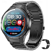 お買い得  スマートウォッチ-iMosi ET456 スマートウォッチ 1.56 インチ スマート·ウォッチ ブルートゥース ECG + PPG 温度監視 歩数計 と互換性があります Android iOS 女性 男性 ハンドフリーコール 防水 メディアコントロール IP68 46mmの時計ケース