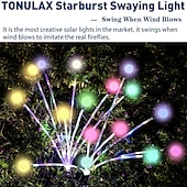 baratos Luzes de chão-2 peças led luzes solares externas luzes de vaga-lume inserção de solo luzes de pátio poste brilhante pátio jardim caminho gramado casamento festival festa atmosfera