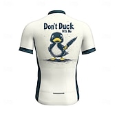 ieftine Tricouri pentru bărbați-Bărbați Jersey de ciclism Manșon scurt Bicicletă Tricou Tee Jerseu cu 3 buzunare spate Ciclism montan Respirabil Uscare rapidă Proiectare anatomică Wicking Roz Închis Negru Alb Animal Desene Animate
