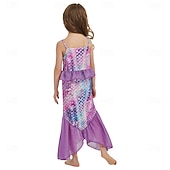 ieftine Costume pentru fete-Săptămâna Cărții 2026 Sirenă Prințesă Sirenă Rochii Costum de petrecere tematică Cosplay for Fete Pentru copii Carnaval Mascaradă Petrecere Concediu