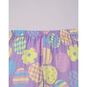 baratos Animais 3D da Menina-Páscoa Para Meninas 3D Gráfico Coelho Conjuntos de pijama Conjuntos de pijama com camiseta e calça Manga Curta Impressão 3D Verão Primavera Ativo Básico Infantil 4 anos + Gola Redonda Casa Diário