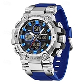 abordables Relojes digitales-SANDA Hombre Reloj Digital Esfera Grande Al Aire Libre Deportes Moda Luminoso Despertador Calendario Cronógrafo Silicona Reloj