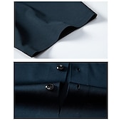 cheap Men&#039;s Non Iron Shirts-Men&#039;s Dress Shirt Button Up Shirt Plain Wedding Party Black White Red Blue Short Sleeve Lapel Spring &amp;  Fall Clothing Apparel