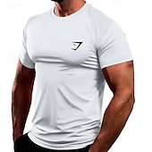 voordelige Casual T-shirts voor heren-Voor heren T-shirts Shirt met korte mouwen T-shirt Korte mouw Ronde hals Zomer Opdrukken Modieus Ontwerper Snel Drogend Vakantie Straat Uitgaan Zwart Wit Donker Marine Top T-shirt voor mannen