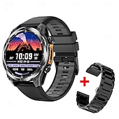 abordables Montres connectées-696 HD300 Montre intelligente 1.43 pouce Smartwatch Montre Connectée Bluetooth Podomètre Rappel d&#039;Appel Moniteur de Sommeil Compatible avec Android iOS Hommes Mode Mains-Libres Rappel de Message IPX-0