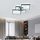 ieftine Lumini Reglabile-4-Light 73*45/95*68 cm Intensitate Luminoasă Reglabilă Proiectare cluster Forme geometrice Lumini de Tavan Metal Aluminiu silicagel Geometric minimalist Pictate finisaje Negru Modern 110-120V 220-240V
