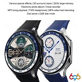 abordables Montres connectées-696 DTWatchX Montre intelligente 1.43 pouce Smartwatch Montre Connectée Bluetooth Podomètre Rappel d&#039;Appel Moniteur de Sommeil Compatible avec Android iOS Femme Hommes Mode Mains-Libres Rappel de
