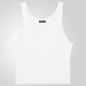 cheap Tank Tops-Men&#039;s Tank Top Undershirt Sleeveless Shirt Sleeveless Crew Neck Summer Solid Color Fashion Designer Muscle Knitted Outdoor Vacation White Green Dark Gray Top Tee for Men