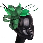 preiswerte Faszinator-Kopfstück Federn Sinamay Hochzeit Abendgesellschaft Elegant Hochzeit Mit Feder Kopfschmuck Kopfbedeckung