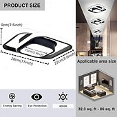 economico Lampade da soffitto con dimmer-lampade da corridoio a led nere e dorate moderne lampade da soffitto a led vicine alle luci da soffitto adatte per corridoi camere da letto bagni cucine balconi luci da soffitto