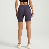 abordables Pantalones cortos de yoga y ciclistas-Mujer Pantalones cortos de yoga Leggings con forro polar Mallas Leggings de Yoga Levantamiento de tope Control de barriga Alta cintura Pilates Entrenamiento de gimnasio Rutina de ejercicio Bermudas