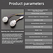 abordables Accessoires LED-Interrupteur de lumière à détecteur de mouvement LED, capteur PIR, détecteur infrarouge, 110-240 V, montage mural au plafond, interrupteur d&#039;éclairage intelligent pour la maison, lampe LED, ampoule, 3