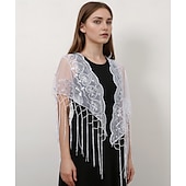 olcso Sálak és Kendők-Retró Ordító 20-as évek 1920-as évek sál Wrap Kendők A nagy Gatsby Flapper lány Flitter Rojt Női Farsang Esküvő Estély Álarcos mulatság Felnőttek Kendő