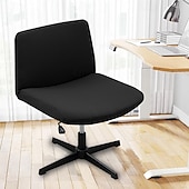 billiga Stolsöverdrag-armlös stol överdrag 100 % vattentät armlös kontorsbord stolsöverdrag stickad jacquard modern fåfänga stolsöverdrag bred sits korsad stolsöverdrag mitt bak accent stolöverdrag