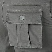 economico Classico-Per uomo Pantaloncini cargo Shorts Pantaloncini Estivi Multi-tasche Tasca con Patta Semplice Comodità Indossabile Lunghezza al ginocchio All&#039;aperto Sport Quotidiano Moda Casual Nero Giallo