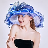 abordables Sombreros de fiesta-Tocados Organdí Boda Fiesta de Noche Elegante Boda Con Tul Celada Sombreros