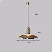 cheap Pendant Lights-30 cm Single Design Island Design Pendant Light Metal Electroplated Painted Finishes Modern Nordic Style 85-265V