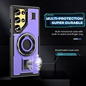 お買い得  サムスン用ケース-電話 ケース 用途 サムスンのギャラクシー S24 Ultra Plus S23 Ultra Plus A55 A35 A25 A15 5G A54 A34 A14 バックカバー バンカーリング 耐衝撃 レトロ風 TPU PC