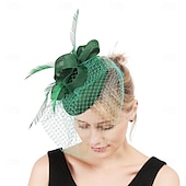 preiswerte Hochzeit Kopfschmuck-Kopfstück Sinamay Hochzeit Abendgesellschaft Elegant Hochzeit Mit Unifarbe Kopfschmuck Kopfbedeckung