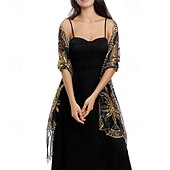 economico impacchi per gli invitati al matrimonio-Scialle Donna Elegante Senza Maniche Poliestere Stole da matrimonio Con Nappa Per Feste Primavera &amp; Estate
