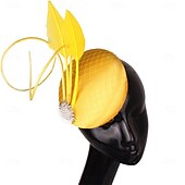 cheap Fascinators-Headdress Fabric Fedora Hat Wedding Birthday Tea Party Horse Race Cocktail Elegant Vintage Cute With Floral Headpiece Headwear