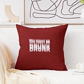 お買い得  「Quotes&amp;Saying Style」-面白い名言装飾クッションカバー 1枚 ソフトスクエアソファクッションケース ピローケース 寝室 リビングルーム ソファ 椅子用