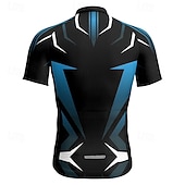 cheap Men's Jerseys-Men's Cycling Jersey Geometric Short Sleeve Bike Tee Tshirt Jersey with 3 Rear Pockets Mountain Bike MTB Quick Dry Anatomic Design Wicking Breathable Sports Yellow Red Blue Clothing Apparel