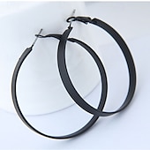 abordables Boucles d&#039;oreilles-Femme Boucle d&#039;Oreille Créoles Fantaisie Joie mode Des boucles d&#039;oreilles Bijoux Noir Pour Soirée