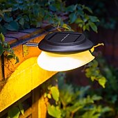 abordables Street Lights-2/4 Pcs LED Solar Street Lights Outdoor Wall Lights Fence Lights 9LEDs Home Garden Outdoor Courtyard Fence Wall Decoration LED Waterproof Wall Light Garage Porch Yard Lighting