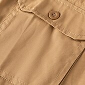cheap Classic-Men&#039;s Capri Cargo Shorts Cargo Shorts Capri Pants Shorts Summer Shorts Zipper Multiple Pockets Flap Pocket Plain Comfort Breathable Knee Length Outdoor Vacation Sporty Casual Red Khaki