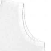 baratos Tops de ginásio-Homens Malha Íntima Camisa Henley Top de colete Camiseta Interior Sem Manga Henley Verão Tecido Moda Designer Básico Férias Rua Para Noite Branco Verde cáqui Top Tee para Homens