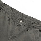 economico Classico-Per uomo Pantaloncini cargo Shorts Pantaloncini Estivi Multi-tasche Tasca con Patta Semplice Comodità Indossabile Lunghezza al ginocchio All&#039;aperto Sport Quotidiano Moda Casual Nero Giallo